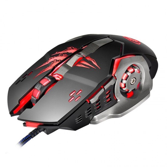 A8 3200DPI 6 Buttons 4 Colors LED Optical USB Wired Mouse Gaming Mouse for PC A8 3200DPI 6 Buttons 4 Colors LED Optical USB Wired Mouse Gaming Mouse for PC