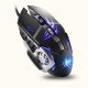 A8 3200DPI 6 Buttons 4 Colors LED Optical USB Wired Mouse Gaming Mouse for PC