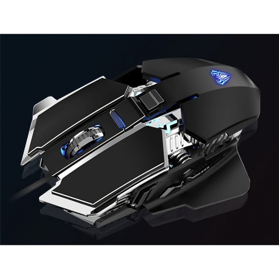 H506 Wired Game Mouse 2400DPI Optical RGB Macro Programming PUBG CF Gaming Mouse For Laptop PC Computer