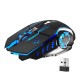 SC100 2.4GHz Wireless Mouse 1600DPI RGB Backlit Rechargeable Gaming Mouse for Computer Laptop PC Gamer