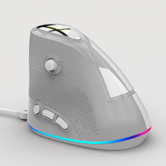 AJ307 4800DPI USB Wired 7 keys Vertical Mouse Gaming Mouse RGB BacklitErgonomic Design AJ307 4800DPI USB Wired 7 keys Vertical Mouse Gaming Mouse RGB BacklitErgonomic Design