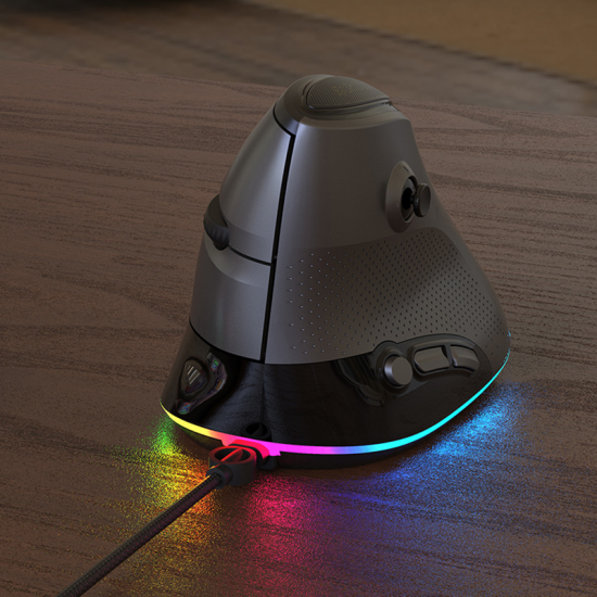 AJ307 4800DPI USB Wired 7 keys Vertical Mouse Gaming Mouse RGB BacklitErgonomic Design AJ307 4800DPI USB Wired 7 keys Vertical Mouse Gaming Mouse RGB BacklitErgonomic Design