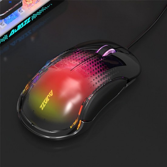 AJ358 Wired Gaming Mouse RGB Backlight 10000DPI 8 Button USB Mouse for Computer PC Laptop