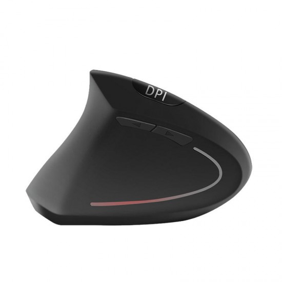 WH-911-C Rechargeable 1600DPI 2.4GHz Wireless 6 Button Optical Left-handed Vertical Mouse for PC Laptop