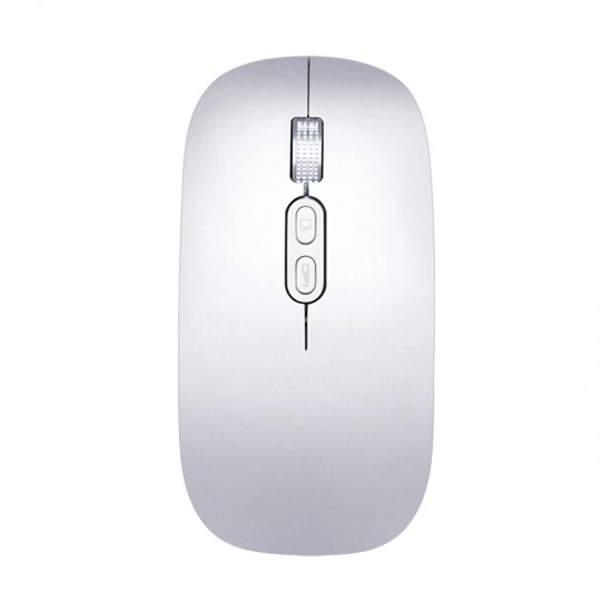 WXSB-G 2.4GHz Wireless Mouse Rechargeable 1600DPI Mute Button Mouse for Home Office