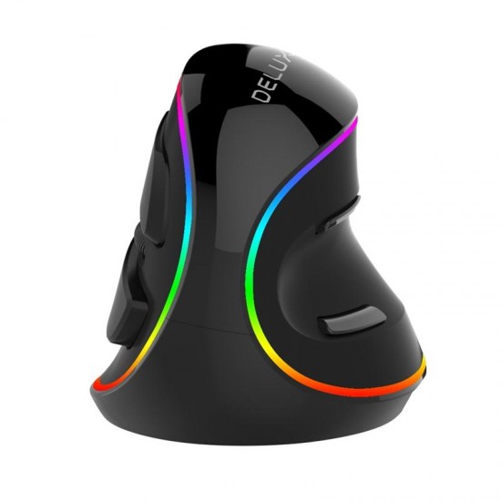 M618 PLUS Wired Vertical RGB Gaming Mouse 6 Buttons 4000DPI Optical Right Hand Mice For PC Laptop M618 PLUS Wired Vertical RGB Gaming Mouse 6 Buttons 4000DPI Optical Right Hand Mice For PC Laptop