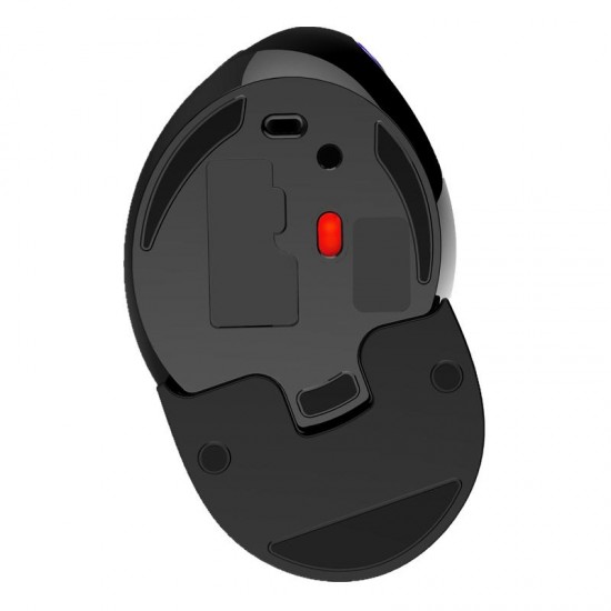 M618 Plus Wireless Vertical Mouse 800/1200/1600 DPI 6 Function Buttons Ergonomic Optical Mice with Removable Palm Rest
