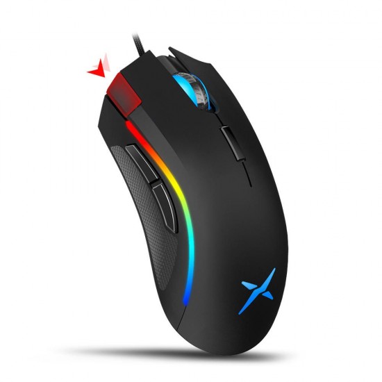 M625 A3050 Wired RGB Backlight Gaming Mouse 4000DPI 7 Programmable Buttons USB Wired Mice for LOL Game Player for PC Laptop