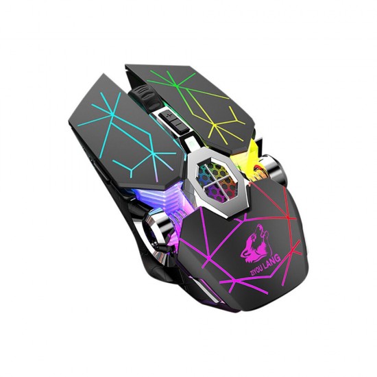 X13 Dual Mode Wireless Optical Mechanical Mouse 2.4GHz bluetooth Backlight 3 Gears 2400DPI Adjustable Ergonomic Rechargeable Quiet Gaming Mice