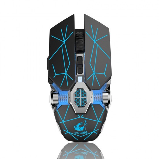 X13 Dual Mode Wireless Optical Mechanical Mouse 2.4GHz bluetooth Backlight 3 Gears 2400DPI Adjustable Ergonomic Rechargeable Quiet Gaming Mice