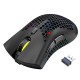 X3 2.4G Wireless Rechargeable Mouse Hollow Honeycomb 2400DPI 7 Buttons Ergonomic RGB Optical Mice for Computer Laptop PC Gamer