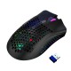 X3 2.4G Wireless Rechargeable Mouse Hollow Honeycomb 2400DPI 7 Buttons Ergonomic RGB Optical Mice for Computer Laptop PC Gamer