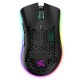 X3 2.4G Wireless Rechargeable Mouse Hollow Honeycomb 2400DPI 7 Buttons Ergonomic RGB Optical Mice for Computer Laptop PC Gamer