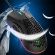 M7 Gaming Mouse Wired 12000DPI RGB Backlight Computer Mouse Lightweight Hollow Honeycomb Mice for Computer Laptop PC Gamer