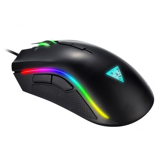 M8 Mamba Wired RGB Light Gaming Mouse 4000DPI RGB Backlit 7 Buttons Mouse