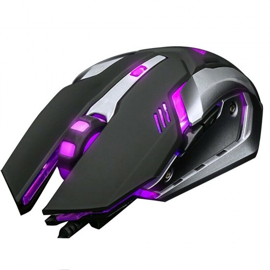 V1 Wired Optical USB Gaming Mouse 3200DPI RGB Backlit 6 Buttons Mouse V1 Wired Optical USB Gaming Mouse 3200DPI RGB Backlit 6 Buttons Mouse