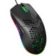 J900 Wired Gaming Mouse Honeycomb Hollow RGB Game Mouse with Six Adjustable DPI Ergonomic Design for Desktop Computer Laptop PC