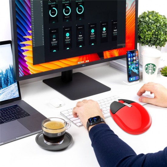 M106 2.4G Wireless Rechargeable Mouse 1600DPI Mute Button with Hide One-click Back to Desktop Mouse for PC Laptop Computer M106 2.4G Wireless Rechargeable Mouse 1600DPI Mute Button with Hide One-click Back to Desktop Mouse for PC Laptop Computer