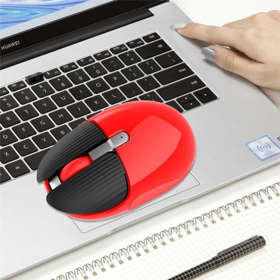 M106 2.4G Wireless Rechargeable Mouse 1600DPI Mute Button with Hide One-click Back to Desktop Mouse for PC Laptop Computer