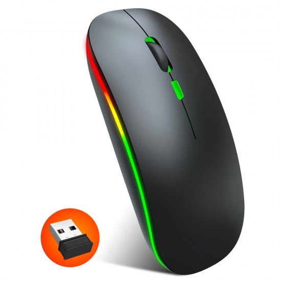 M40 Ultra-Thin Wireless Mouse 2.4G Rechargeable Wireless Silent Mouse Ergonomic Design 1600 DPI for Home Office