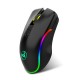 T26 2.4GHz Wireless Rechargeable Mouse 2400DPI Optical Office Business RGB Gaming Mouse with USB Receiver for Computer Laptop PC