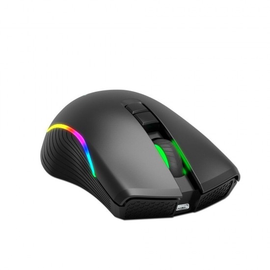 T26 2.4GHz Wireless Rechargeable Mouse 2400DPI Optical Office Business RGB Gaming Mouse with USB Receiver for Computer Laptop PC T26 2.4GHz Wireless Rechargeable Mouse 2400DPI Optical Office Business RGB Gaming Mouse with USB Receiver for Computer Laptop PC