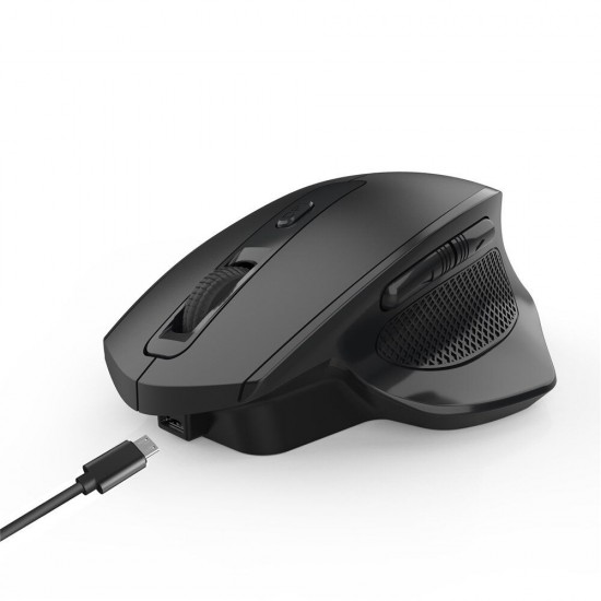 T28 2.4GHz Wireless Rechargeable Vertical Mouse 2400DPI Optical Office Business Gaming Mouse with USB Receiver for Computer Laptop PC