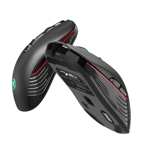 T30 2.4GHz Wireless Rechargeable Mouse 3600DPI Optical Office Business RGB Gaming Mouse with USB Receiver for Computer Laptop PC