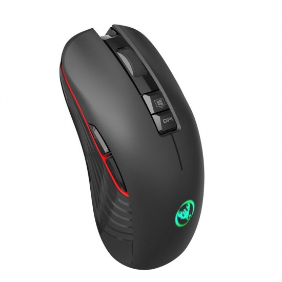T30 2.4GHz Wireless Rechargeable Mouse 3600DPI Optical Office Business RGB Gaming Mouse with USB Receiver for Computer Laptop PC
