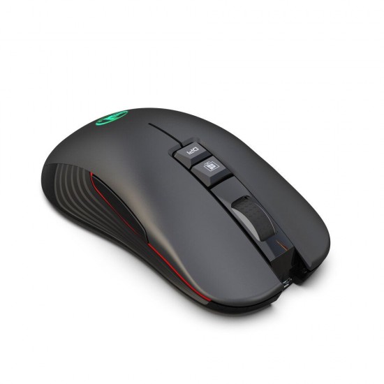 T30 2.4GHz Wireless Rechargeable Mouse 3600DPI Optical Office Business RGB Gaming Mouse with USB Receiver for Computer Laptop PC