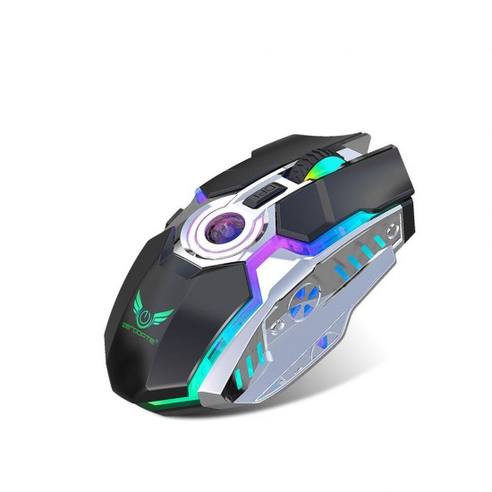 ZER-T30 2.4G Wireless Rechargeable Mouse 2400DPI 7 Buttons Optical Gaming Mouse for Computer PC Gamer