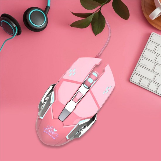 X500 Wired USB 3200 DPI Optical Gaming Mouse 6 Programmable Buttons Computer Game Mice 4 Adjustable DPI LED Lights X500 Wired USB 3200 DPI Optical Gaming Mouse 6 Programmable Buttons Computer Game Mice 4 Adjustable DPI LED Lights