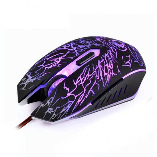 X5 6 Buttons 7 Colorful LED Breathing Light Optical USB Wired Gaming Mouse for PC X5 6 Buttons 7 Colorful LED Breathing Light Optical USB Wired Gaming Mouse for PC