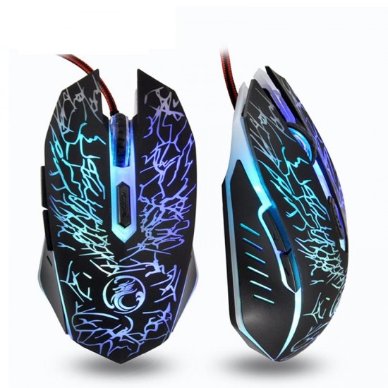 X5 6 Buttons 7 Colorful LED Breathing Light Optical USB Wired Gaming Mouse for PC X5 6 Buttons 7 Colorful LED Breathing Light Optical USB Wired Gaming Mouse for PC