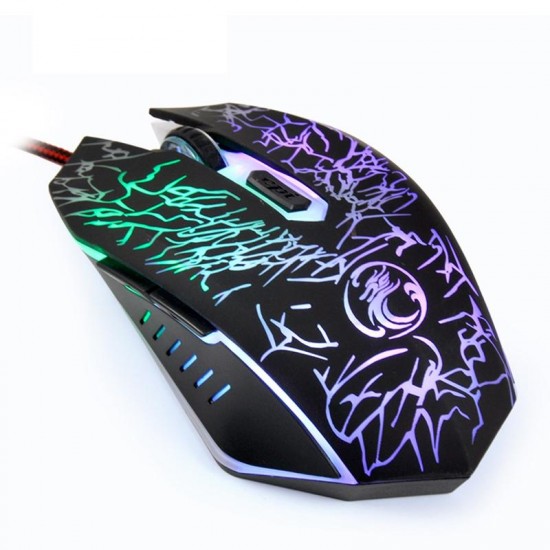 X5 6 Buttons 7 Colorful LED Breathing Light Optical USB Wired Gaming Mouse for PC