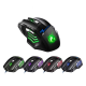 X7 USB Wired 7 keys 2400DPI Optical Gaming Mouse 7 LED Breathing Light for PC