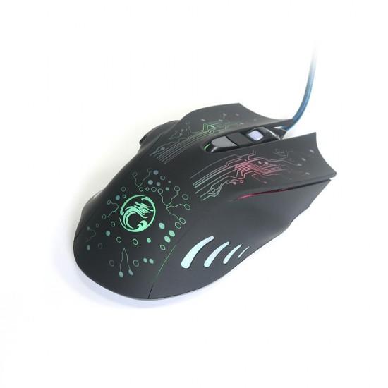 X9 2400DPI Adjustable Colorful LED 6 Buttons USB Wired Optical Gaming Mouse for PC Laptop