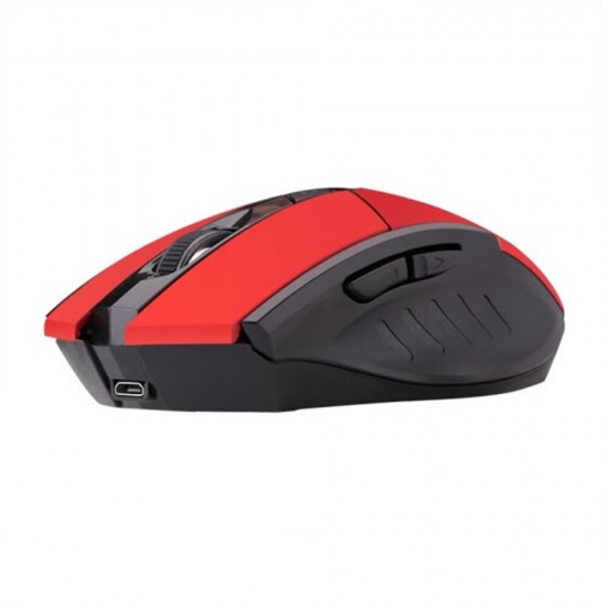 PM6 2.4G Wireless Rechargeable Mouse 1600DPI Mute Buttons Optical Mouse for Office PC Laptop Computer