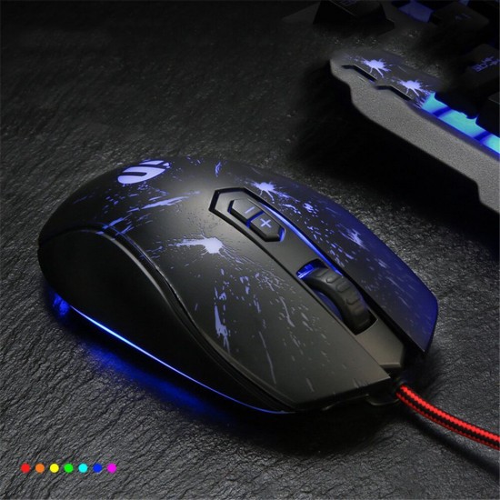 W66 Wired Mechanical Gaming Mouse 4800 DPI Silent Mouse For Pro Gamers Business Office W66 Wired Mechanical Gaming Mouse 4800 DPI Silent Mouse For Pro Gamers Business Office