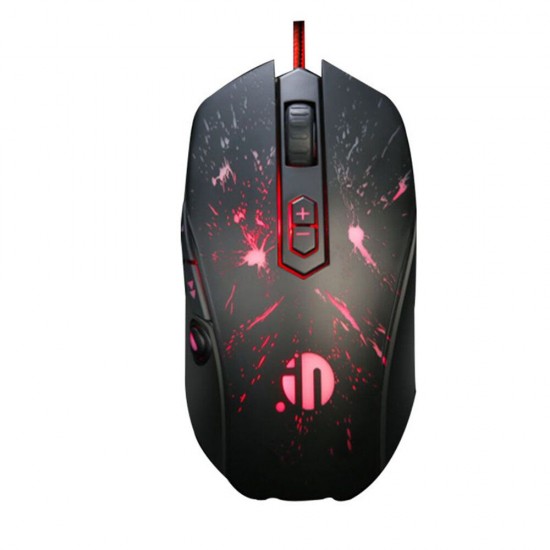 W66 Wired Mechanical Gaming Mouse 4800 DPI Silent Mouse For Pro Gamers Business Office