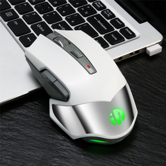 M606 2.4G Wireless Rechargeable Mouse 1600DPI Ergonomic Power Saving 7-color Breathing Backlight Office Gaming Mouse