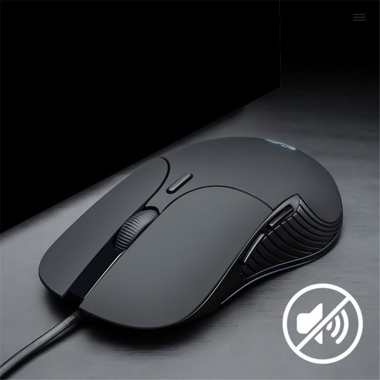 PB1 Wired Gaming Mouse 4 Buttons Business Silent Mouse 6 Buttons Gaming Mouse Mute Button Optical Mouse for PC Laptop Computer