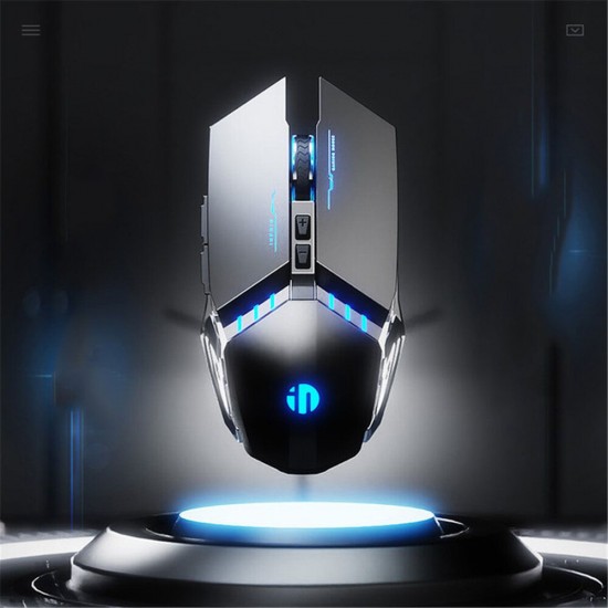 PW2 Wired Gaming Mouse Silent Click USB Optical Mouse PC Gaming Mouse 4800DPI Ergonomic Mice RGB Breathing LED