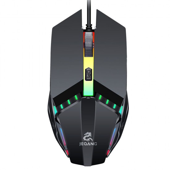 JM-530 Wired Game Competitive Mouse 1200DPIUSB Wired RGB Gaming Gamer Mice for Desktop Computer Laptop PC