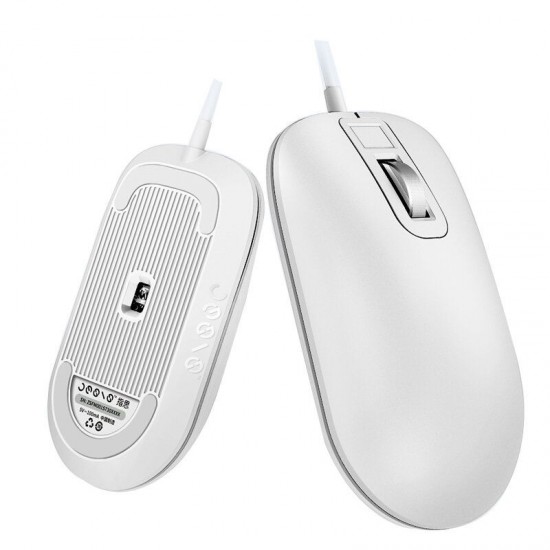 Smart Fingerprint Identification USB Wired Mouse With Optical Sensor Portable Mouse