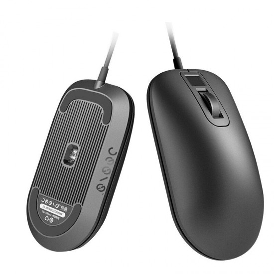 Smart Fingerprint Identification USB Wired Mouse With Optical Sensor Portable Mouse