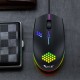 M55 Wired Gaming Mouse RGB Colorful 2400DPI Gaming Mouse USB Wired Gamer Mice for Desktop Computer Laptop PC