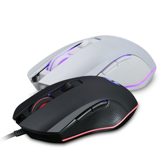 V1 Wired Mouse 2600DPI 6 Buttons RGB Backlight Optical Wired Gaming Mouse for Desktop Computer Laptops