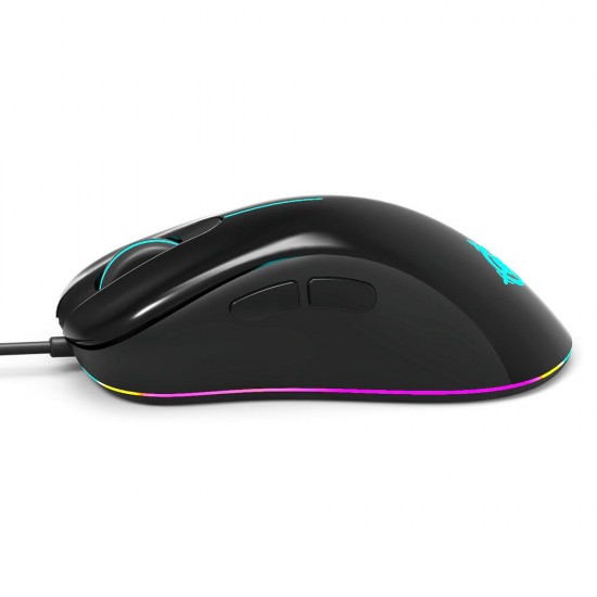 MG10 Wired Gaming Mouse 8 Buttons 12400 DPI Adjust Programmable RGB Backlit Optical Mouse For Gamers