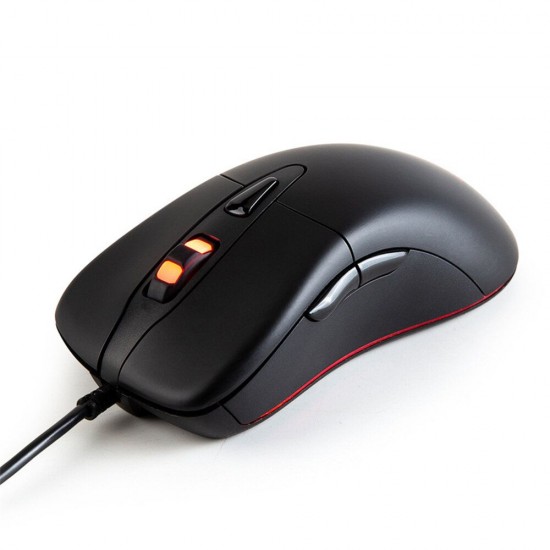 MG12 Wired Gaming Mouse 6 Buttons 5000 DPI Adjust Programmable RGB Backlit Optical Mouse For Gamers